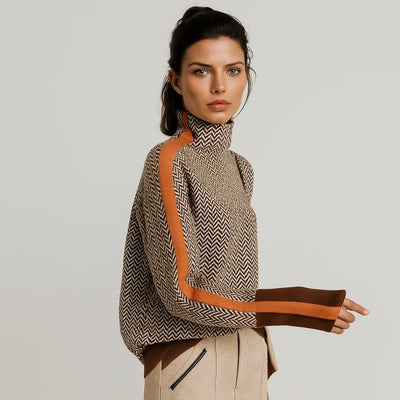 Ludovica™ | Maglione Elegante con Collo Alto