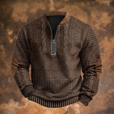 Luca™|Maglione Zip Retrò